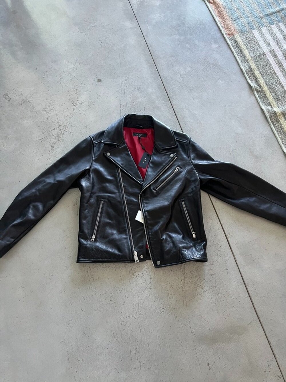 Rag & Bone Leather Biker Jacket